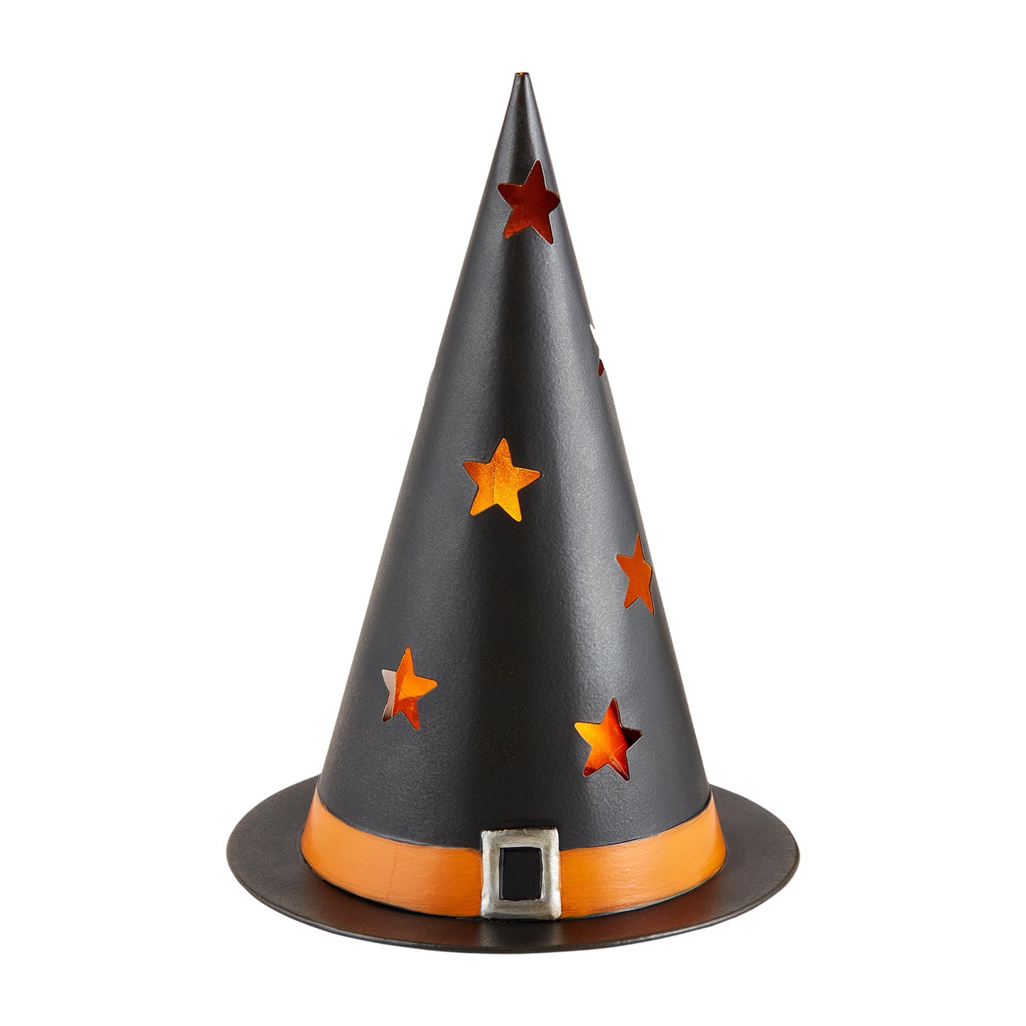 Mud Pie Halloween Tin Lanterns, Hat, 10.5" x 7.5"