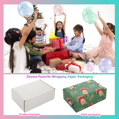 Needbrock 5 Pcs Nano Tape Bubble Kit,1m/3.28 ft Each Roll Nano Tape Bubbles Double Sided Tapes with Luxe Glitter, Clay, Beads, Cute Stickes Suitable for Over 3 Years Old