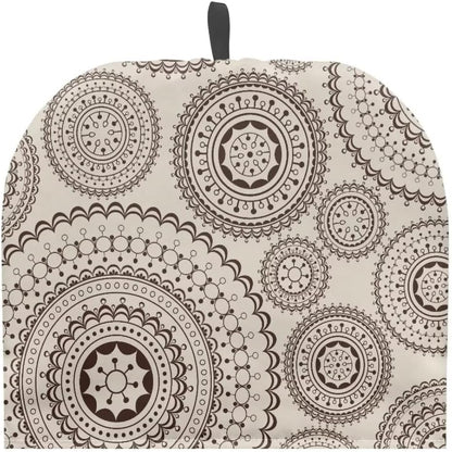 Brown Mandala Teapot Cozy, Insulated Kettle Cover for Keeping Warm, Ethnic Style Decorative Tea Pots Cozy