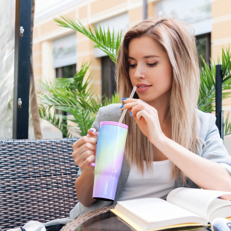 Straw Replacement Compatible with Corkcicle 40 oz,Reusable Plastic And BPA Free,6Straws And 1Brush