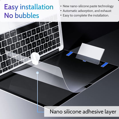 Peslv 3-Pack Anti Blue Light Screen Protector for MacBook Air 13.6/13 Inch (2022-2025, M2 M3 M4 Chip), 13.6inch Mac Laptop Glare Filter Uv Blocker Shield Cover Eye Protection Film