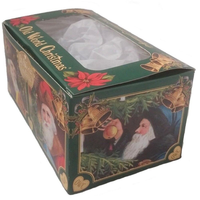 Old World Christmas Norwegian Santa Glass Blown Ornament for Christmas Tree, Handcrafted Holiday Decoration, Santa Collection