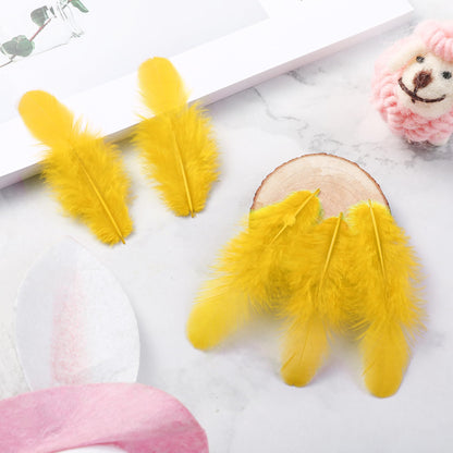 Soarer 900pcs Green Gold Purple Feathers - 3-5inch Feathers Bulk for Mardi Gras Party, Dream Catcher Supplies and DIY Crafts