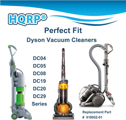 HQRP 2-Pack Replacement Post-Motor Filter Pad compatible with Dyson DC04 DC05 DC08 DC08T DC08TW DC19 DC20 DC29 series
