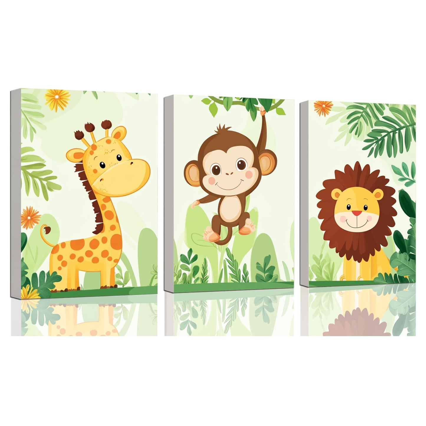 3 Piece Paint by Numbers Kit for Kids Easy Kid Paint by Number Kits Ages 8-12 Animal DIY Painting Kits for Kids Age 4-8 Beginner Paint by Number Canvas with Frame Children Color by Numbers Kit 8x12 In