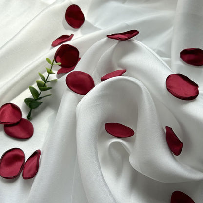 XINGXIA 400Pcs Rose Petals for Wedding Decor Burgundy Silk Petals Flower Girl Scatter Petals for Aisle Table Centerpieces Reception, Bridal Shower Proposal Party Romantic Night