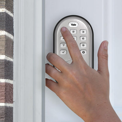 Yale Assure Lock Deadbolt, Satin Nickel Digital Touchscreen Keypad with Z-Wave and Backup Key for Front or Back Entry Door, YRD226-ZW2-619