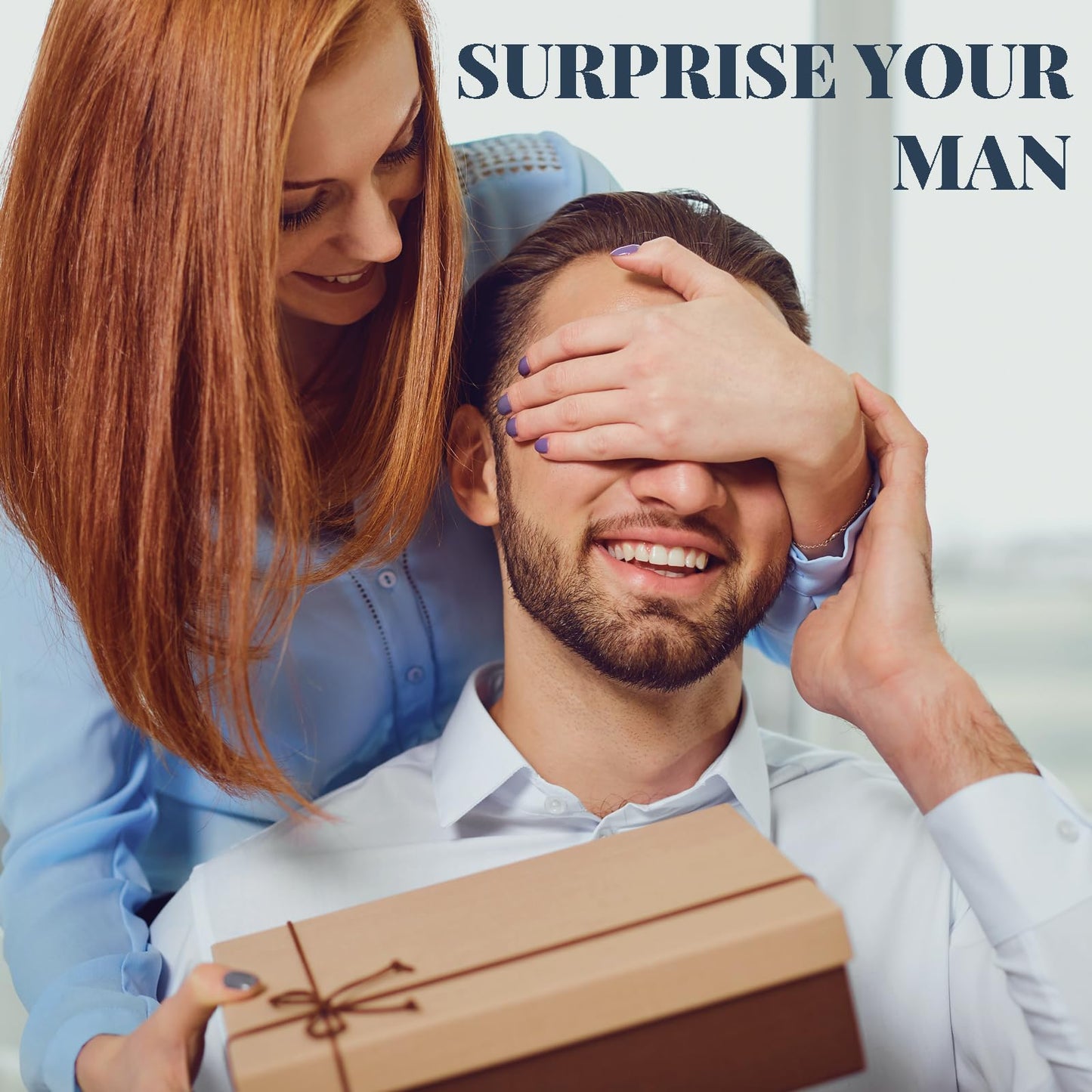KISSHAKE Funny Gifts for Him, Anniversary for Men Boyfriend Husband, Mens Birthday Gift Ideas, Unique Christmas Stuff Gag Gift Baskets for Men Friends, 100% Cotton Hand & Face Towels