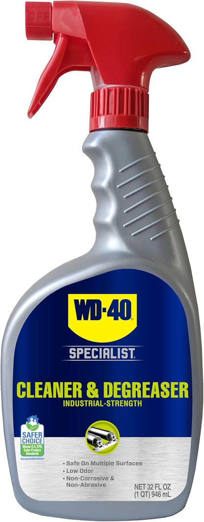 WD-40 32 OZ Specialist Cleaner & Degreaser, Multi-Surface Cleaning Solution, Great for cleaning grills and grill parts