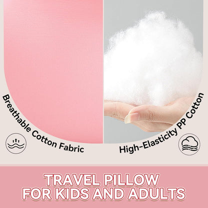 Longhuo Travel Pillow,Car Pillow Kids Car Seat Pillow U Shaped Pillow for Travel Skin-Friendly Material The Sleeping