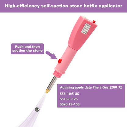 GLOCTO bedazzler kit with Rhinestones self Suction auto Pickup Stones hot fix applicator Tool with 5,000 Pieces of Rhinestones, Perfect for Adding Sparkle to Clothing, Fabric, and Craft Projects