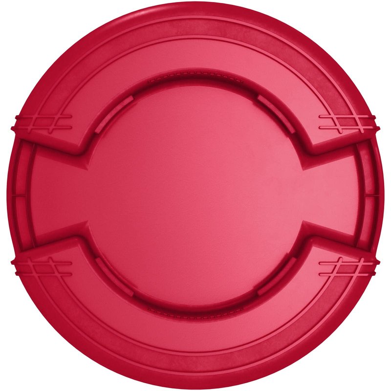 SPARTA Bronco 20 Gallon Trash Can, Thick Polyethylene Bin, NSF Certified Waste Container with Top Handles, Bottom Handholds, Reinforced Base and Stackable, LLDPE, 20 Gallon, Red