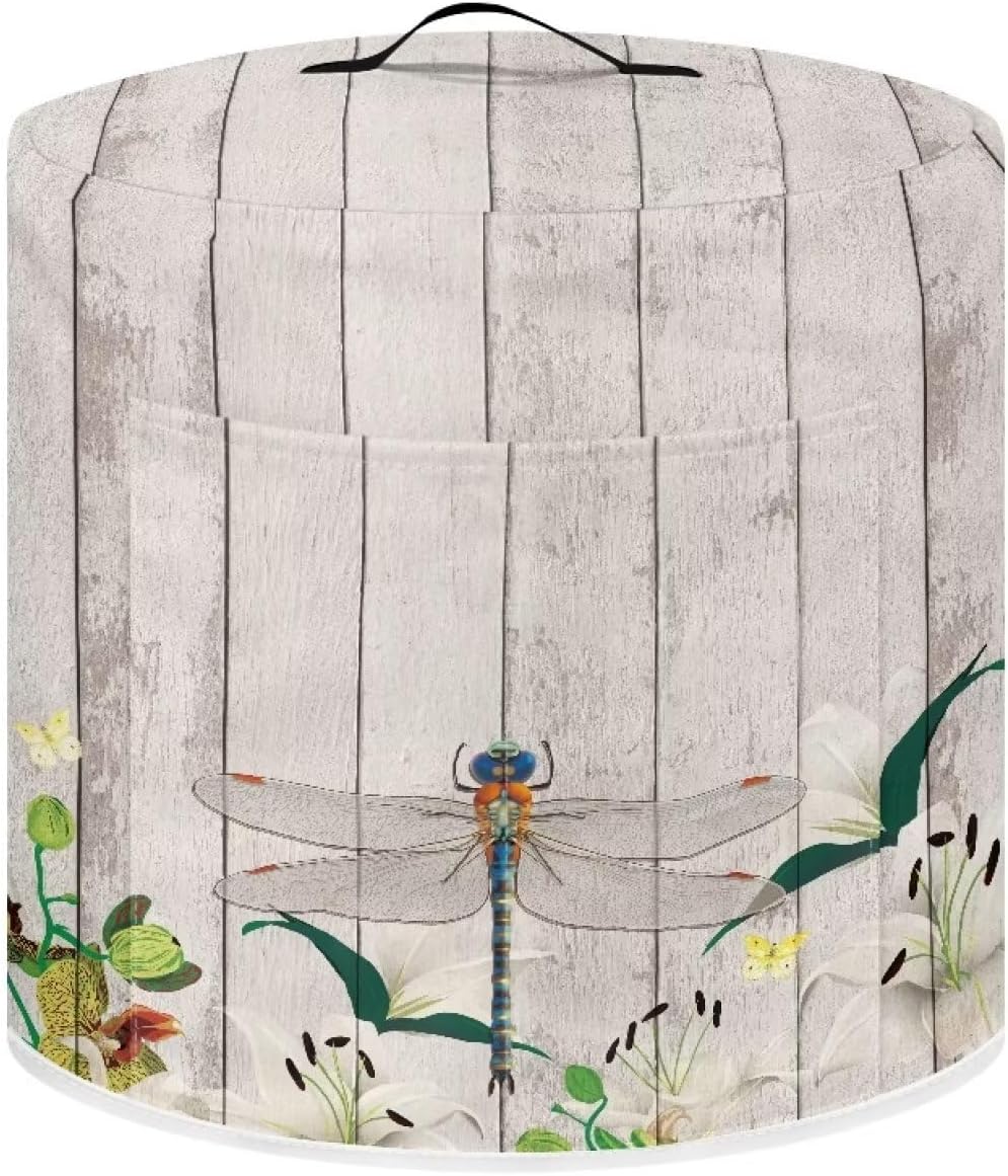 DISNIMO Wood Dragonfly Dust Cover for Electric Pressure Cooker, Insulated Protective Cover