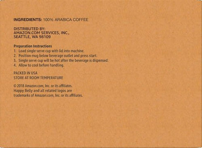 Happy Belly - Medium Roast Kona Blend Coffee Pods | 100 Count Compatible with Keurig 2.0