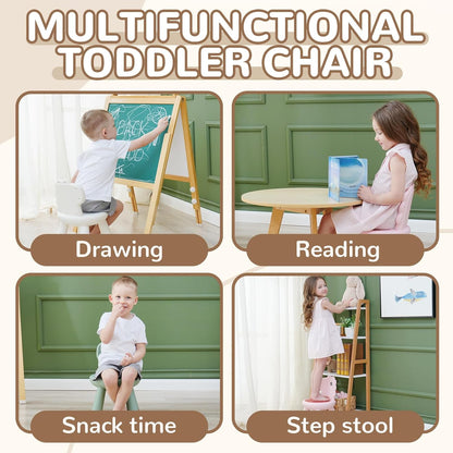 13 KidBloom Toddler Chair, Reinforced Kids Chair, Dinosaur Plastic Child Chair for Toddlers with Supportive Backrest