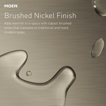 Moen YB2324BN Glyde 24-Inch Bathroom -Towel Bar, Brushed Nickel