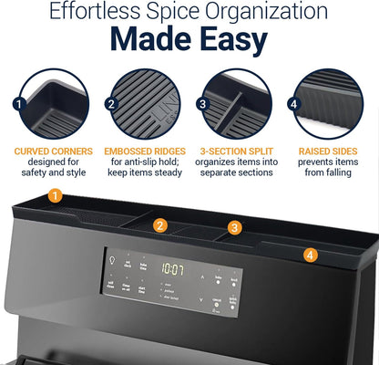 6 Silicone Magnetic Over the Stove Shelf for Back of Stove - Magnetic Stove Top Shelf and Over Stove Shelf, Over Oven