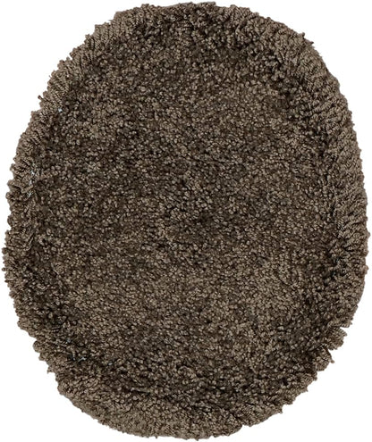 Garland Rug 3 Set Set Serendipity Brown Chocolate Piece (Toilet Cover, Contour Rug, Bath Rug) Shaggy Nylon Washable