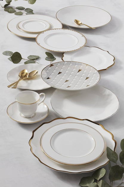 Lenox White Trianna Gold Salad Plate - 1.27 LB