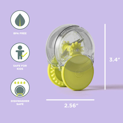 Chef’n GarlicZoom Garlic Chopper, Handheld Garlic Mincer with Rolling Action, Easy to Use and Clean, Compact Size for Quick Prep, Dishwasher Safe