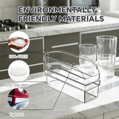 Hand Mixer Storage Case for KitchenAid KHM5/KHM6/KHM7/KHM9 Series Ultra Power Speed Hand Mixers, Double layer Crylic Transparent Storage Box (Hand Mixer Not Included) (Storage Case)