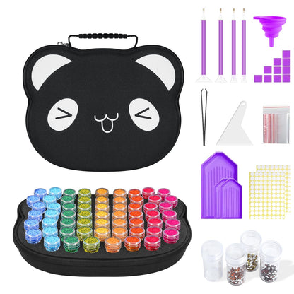 ZORETCO Diamond Painting Storage Containers,60 Slots Diamond Painting Kits,5D Diamond Painting Accessories and Tools for Art Jewelry Bead Rhinestones Organizer