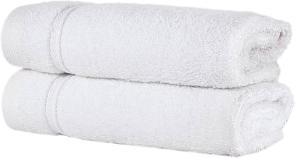 2-Piece Set 100% Qute Home Personalized Custom Washcloths Cotton, Soft & Absorbent Embroidered Name or Monogram Hotel