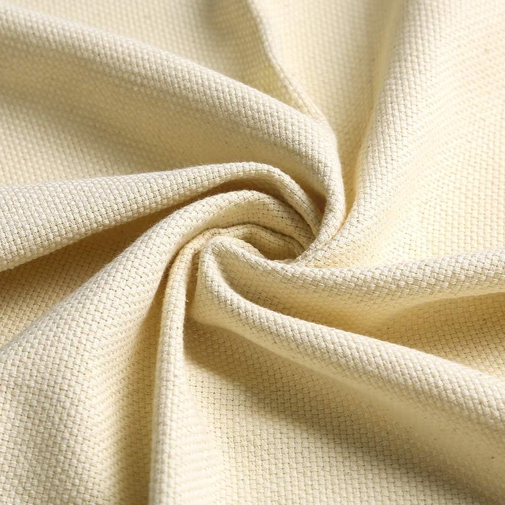 Hand U Journey 70"x 39", 2 Yard Length by 1 Yard Width Monk's Cloth, Cotton Punch Needle Fabric for Rug-Punch-Suit for Handwork