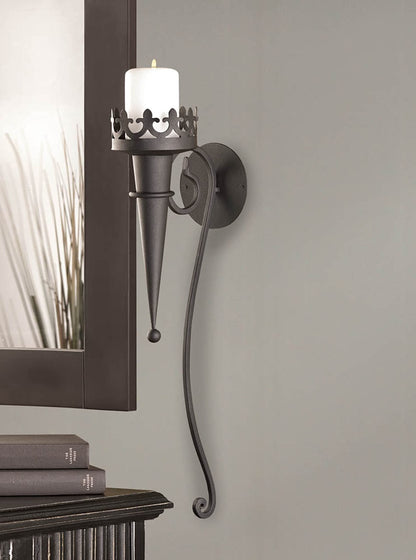 Gifts & Decor Gothic Candle Torch Wall Pillar Home Decorative Sconce
