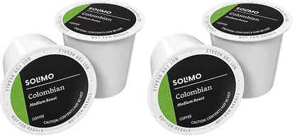 Solimo Medium Roast Colombian Coffee Pods - Compatible with Keurig 2.0 | 100 Count (Pack of 2)