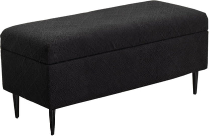 CRFATOP Jacquard Rectangle Ottoman Stool Cover Stretch Folding Storage Footstool Bench Slipcovers Upholstered Foot