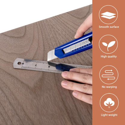 10 Pack Walnut Plywood Sheets 12x12x1/8 Inch, 3mm Plywood for Laser Cutting & Engraving, Unfinished Wood for Crafts, Wood Burning, Architectural Models.