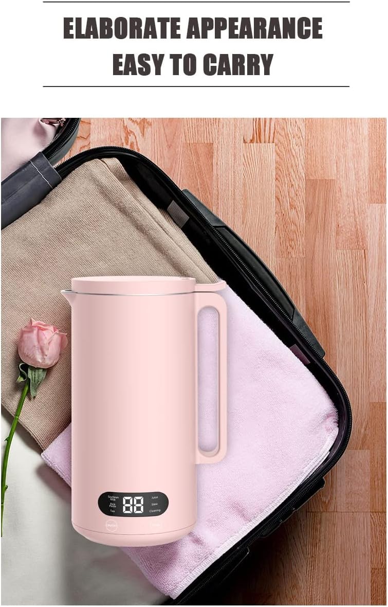 Mini Electric Soybean Milk Maker, Automatic Soy Milk Machine, Fruit Juicer, Food Blender, 110V, 350ml
