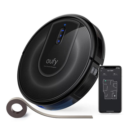 eufy Like-New RoboVac G30 Verge, Robot Vacuum with Home Mapping, 2000Pa Suction, Wi-Fi, Boundary Strips, for Carpets and Hard Floors (Renewed)