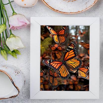 5D Diamond Painting Kits for Adults Monarch Butterflies DIY Drill Diamond Art Kits Arts and Crafts for Beginners Sparkling Home Wall Decor Painting for Living Room Bedroom 12x16 inch No Frame