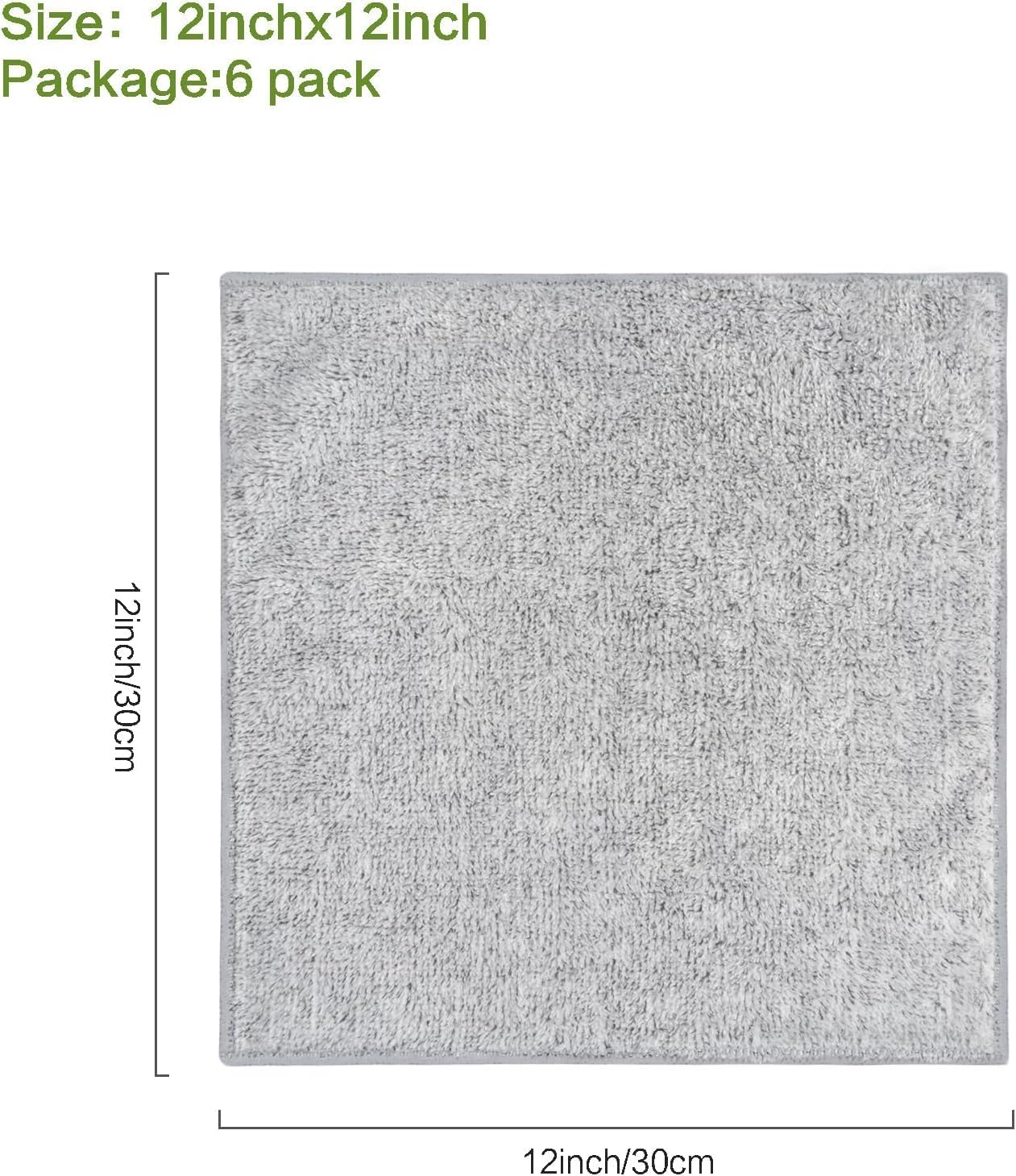 12Inch 12Inch SINLAND Microfiber Face Cloths Highly Absorbent Washcloths Soft Feel Fingertip Towels Multi-Purpose Wash