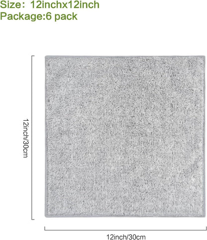 12Inch 12Inch SINLAND Microfiber Face Cloths Highly Absorbent Washcloths Soft Feel Fingertip Towels Multi-Purpose Wash