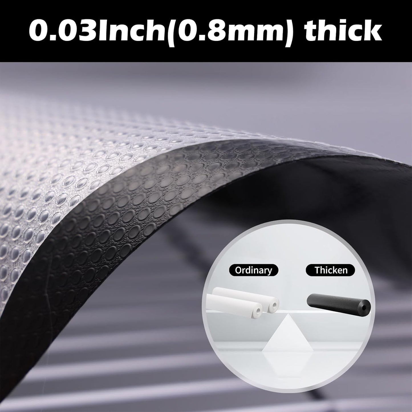 15.5-Inch 15.5 144" Wire Shelf Liner: Easy to Cut Plastic Pantry Shelves Liner in Wide x Black - Thick Waterproof Small