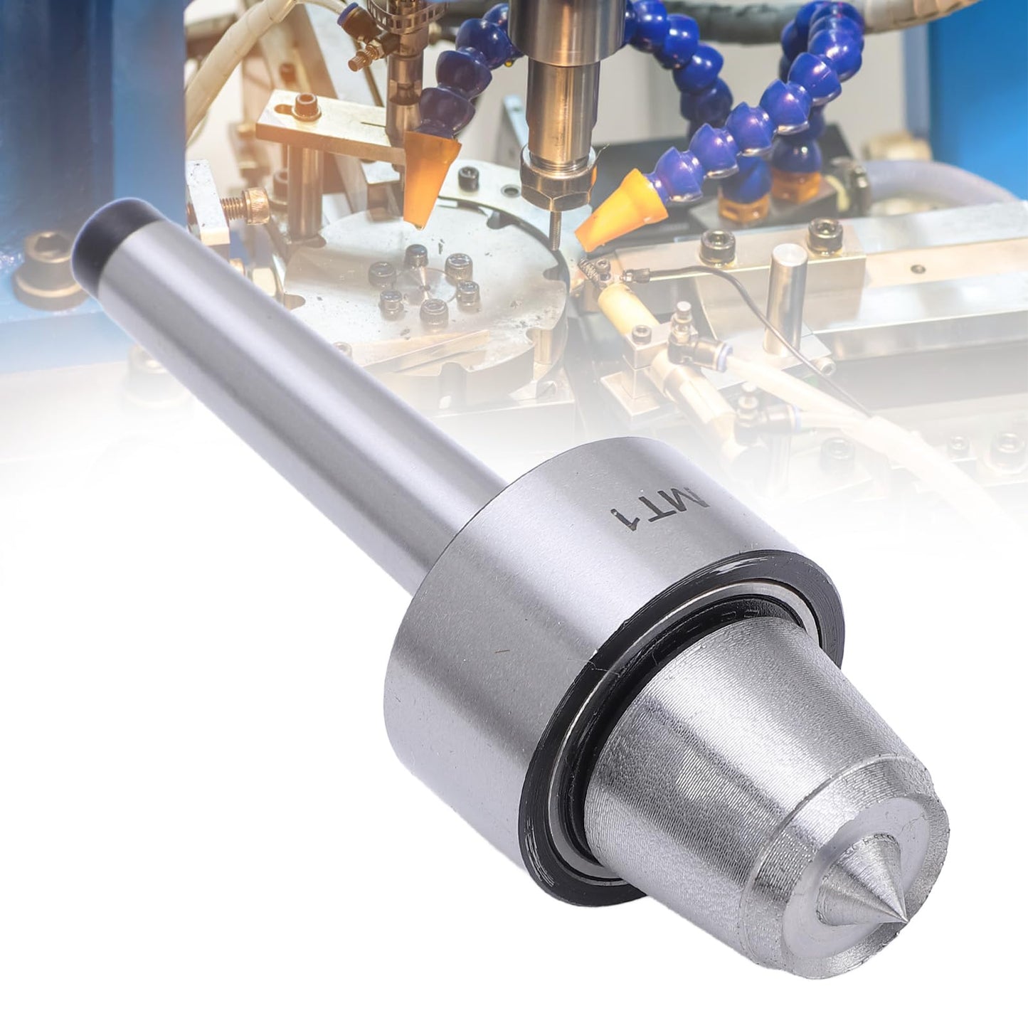 Wood Lathe Live Center MT1, 3.82''x1.3''High Turning Tool for Smooth Rotation Accurate Accessory Woodworking and Metalworking Projects Performance DIY Professional Use Fits MT1 Taper Spindles