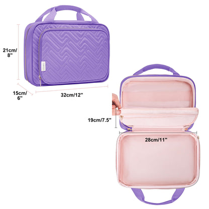 Leudes Diamond Painting Storage Containers, 60 Slots Bead Storage Box for Diamond Art Kits Accessories Organizer Case (Only Bottles and Bag) (Purple-1(60 Jars))