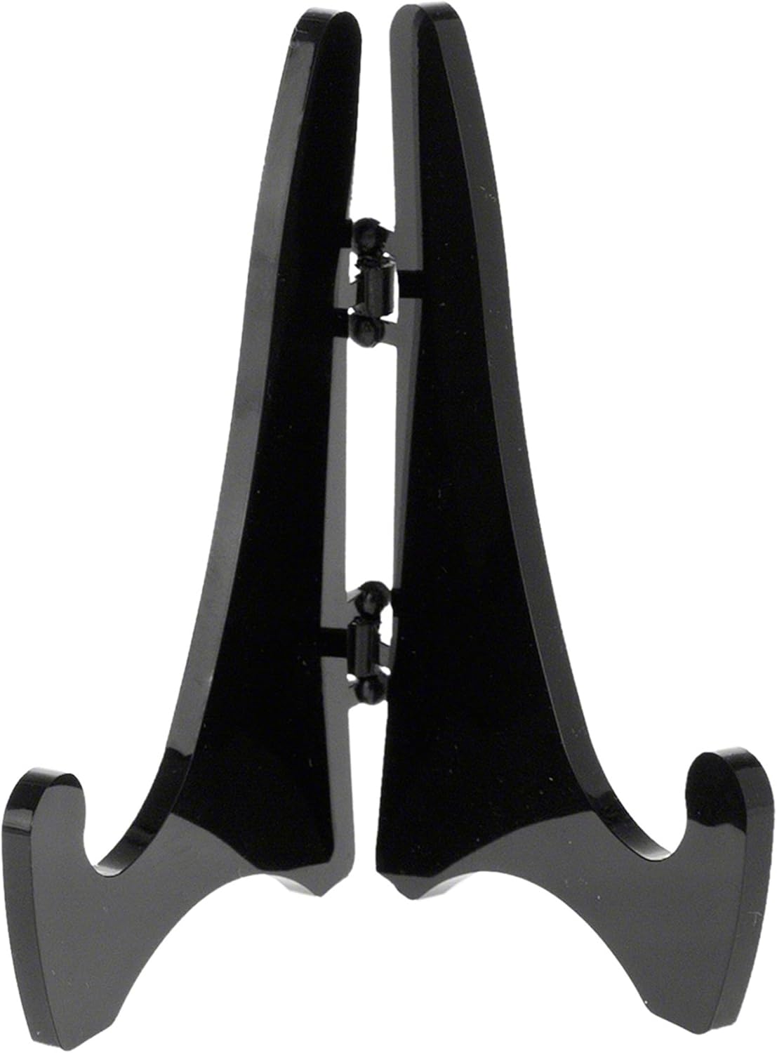 Plymor Black Acrylic Mini Adjustable Folding Display Easel, 2.875" H x 2.125" D for Tabletop Use