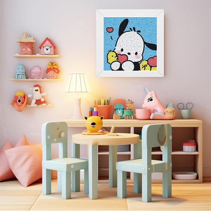 YSUNETER Diamond Painting Kits for Kids Beginner - 4 Pack DIY 5D Full Drill Diamond Art Kits for Children, Cute Animals Round Crystal Rhinestone Gem Art Crafts Home Wall Art Decor 5.9 x 5.9 Inches