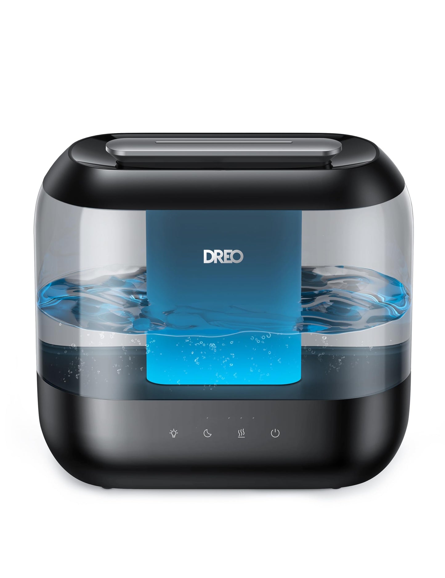 Dreo Humidifiers for Bedroom, 4L Top Fill for Large Room, 36H Runtime, 28 dB Quiet Supersized Cool Mist Air Humidifier for Baby Nursery, Plants, Indoor, Night Light, Easy to Clean & Fill