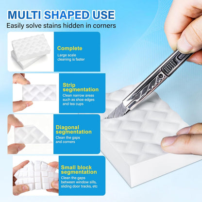 Magic Sponges | 30 Pack Cleaning Eraser Foam Pads - 2X Density Multi-Functional Household Cleaner
