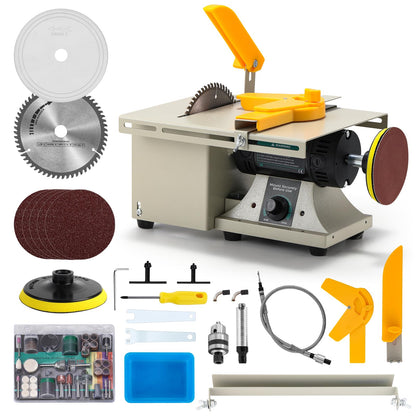 Flyrivergo Advanced Jewelry Rock Saw for Cutting Rocks, 110V 1380W Lapidary Saw Rock Cutter Mini Table Saw for Crafts Lapidary Equipment for DIY Gemstone Cutting Grinding Woodworking Carving