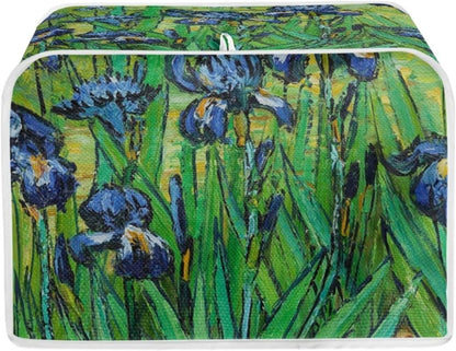 DISNIMO Irises Van Gogh Polyester Toaster Cover, 2 Slice, Kitchen Small Appliance Dust & Fingerprint Protection