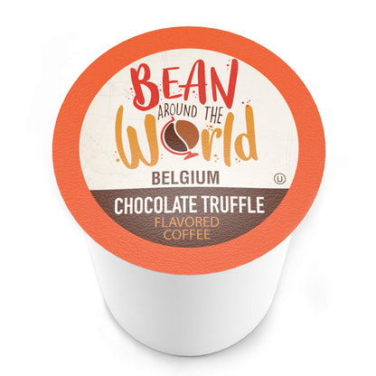Bean Around The World Flavored Coffee Compatible With 2.0 Keurig K Cup Brewers, Chocolate Truffle, 40 Count (Pack of 1)