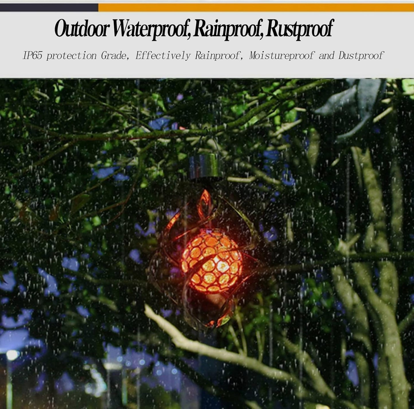 Color Changing Solar Hanging Lamp - Sparkling Crystal Ball for Gardens and Lawns