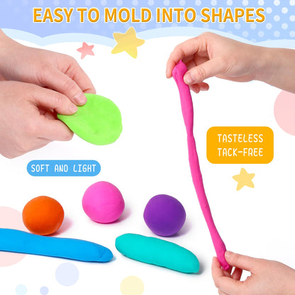 Air Dry Clay Kit, 36 Colors Modeling Clay with Tools, Ultra Light, Safe and Non-Toxic 36 Colors with 3 Sculpting Tools