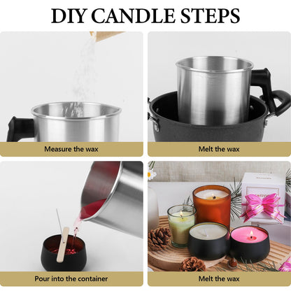 SACATR 10LB Soy Wax for Candle Making, 100% Soy Wax - Natural Candle Wax- No additives and Pure, Premium Quality Candle Wax for Candle Making